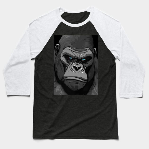 Alpha Animal Powerful Gorilla - Anime Wallpaper Baseball T-Shirt by KAIGAME Art